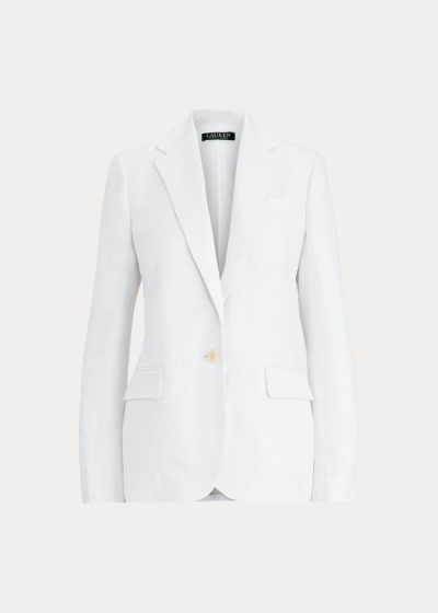 Ralph Lauren Linen-Blend Blazer Dame Danmark (WQXAK5813)